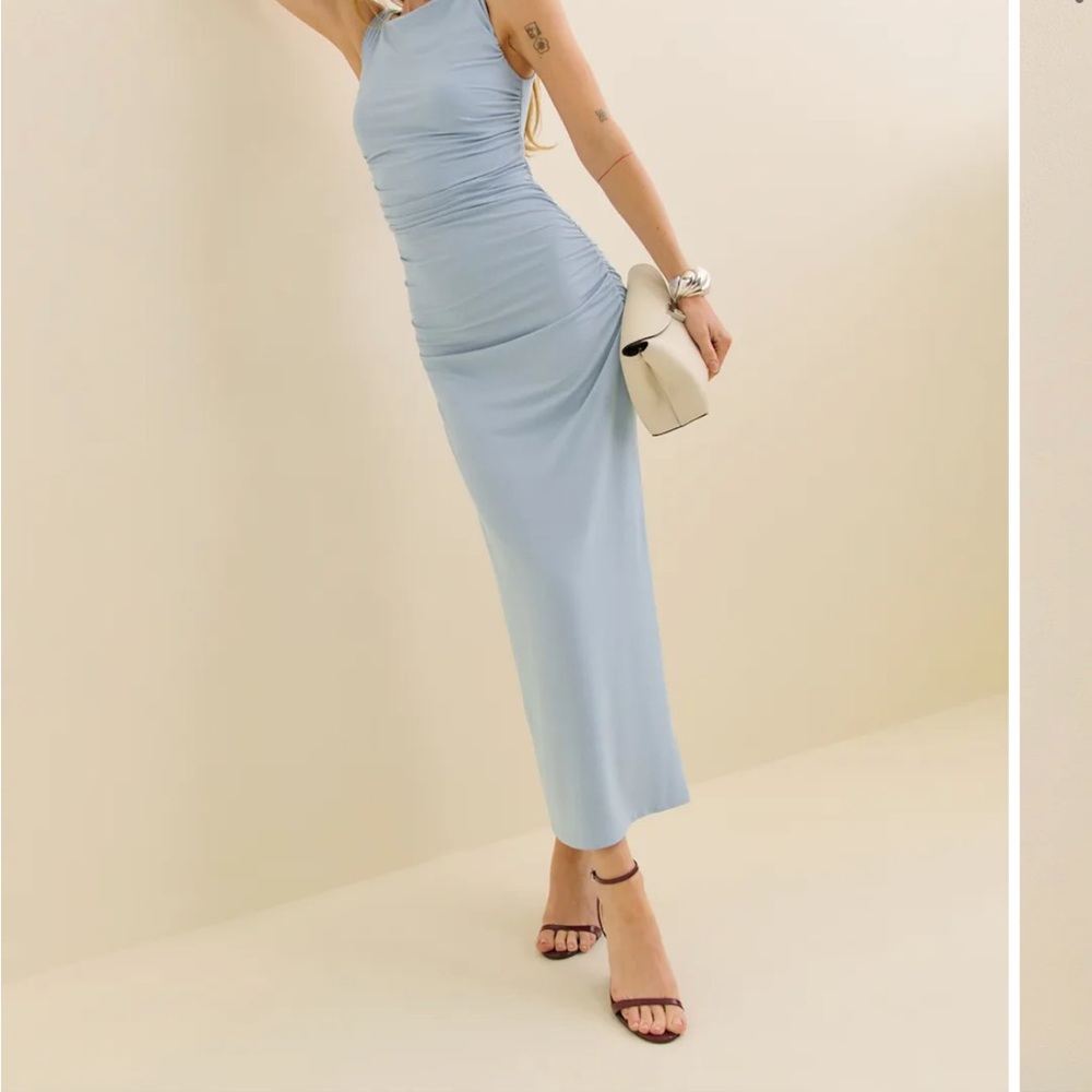 Reformation Light Blue Midi Dress